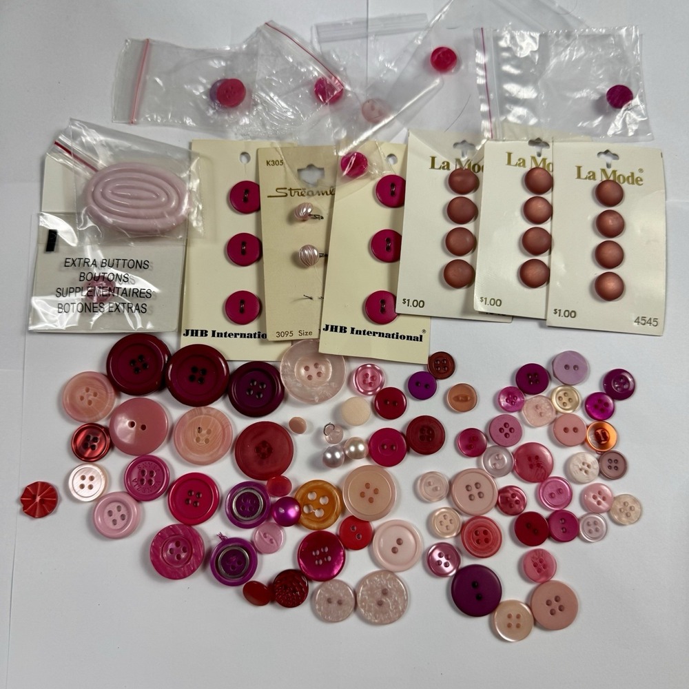 3+ lb Vintage Buttons Lot Color Sorted Mother of Pearl Carded Crafts Sewing - Picture 4 of 16